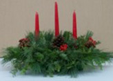 Red Candlelight Centerpiece
