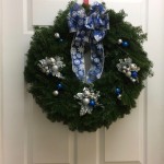 blue wreath
